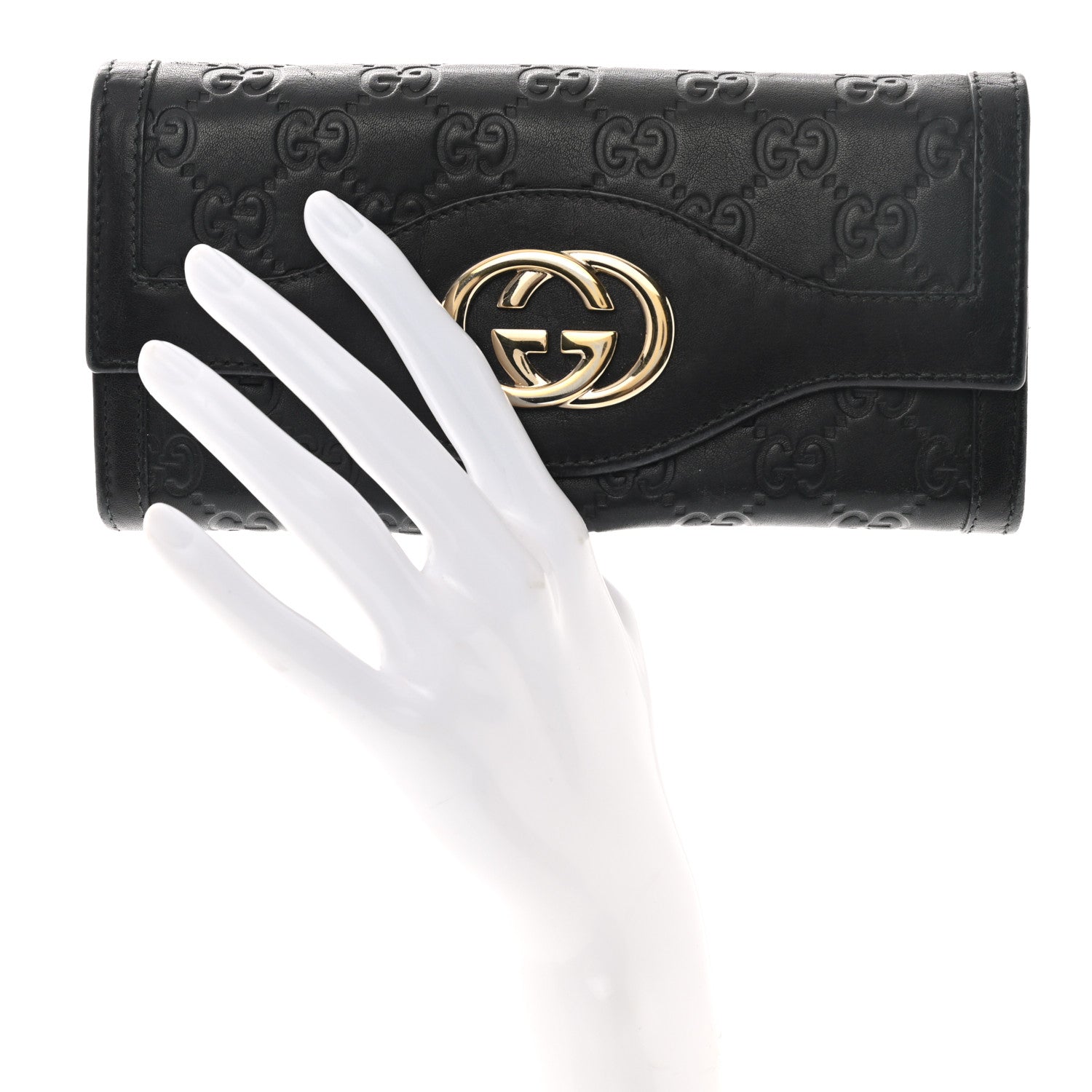 Gucci Guccissima Sukey Continental Wallet Continental Wallet Black 2 of 10