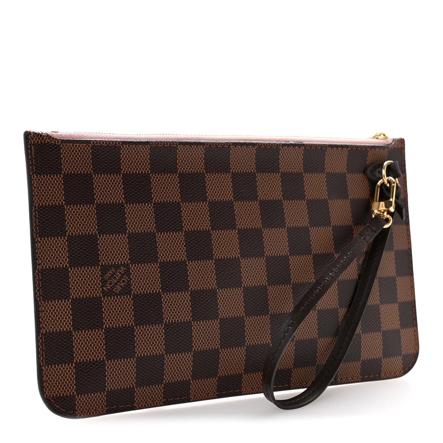 Louis Vuitton Damier Ebene Neverfull MM GM Pochette Rose Ballerine 3 of 11