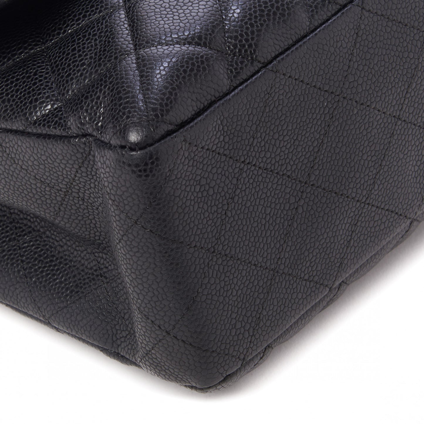 Caviar Quilted Jumbo Single Flap Black