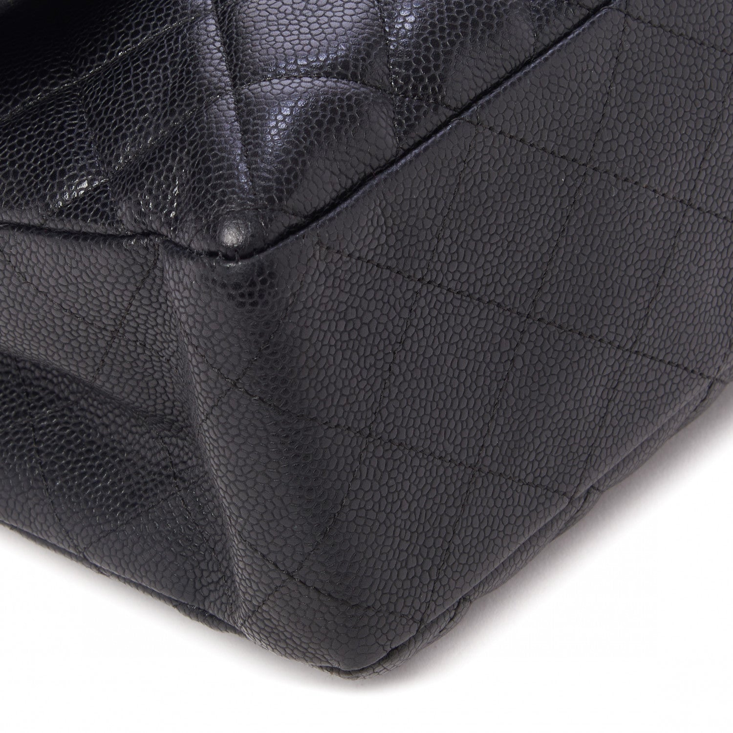 Chanel Caviar Quilted Jumbo Single Flap Black 6 of 10