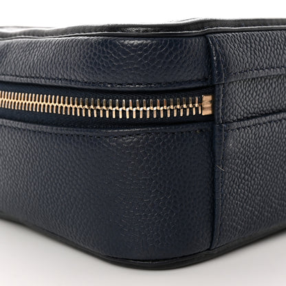Chanel Caviar Quilted Medium CC Filigree Vanity Case Navy Black 9 of 14