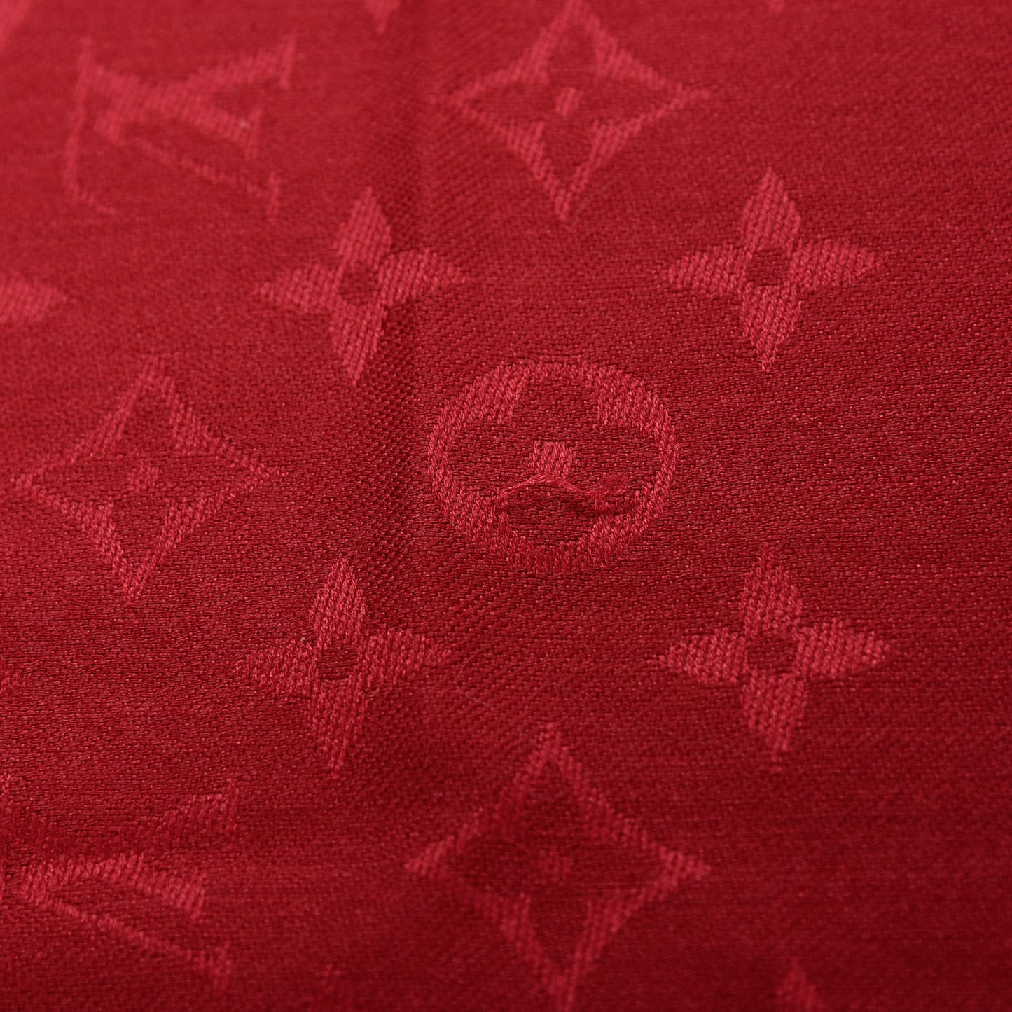 Silk Wool Monogram Shawl Pomme D'Amour