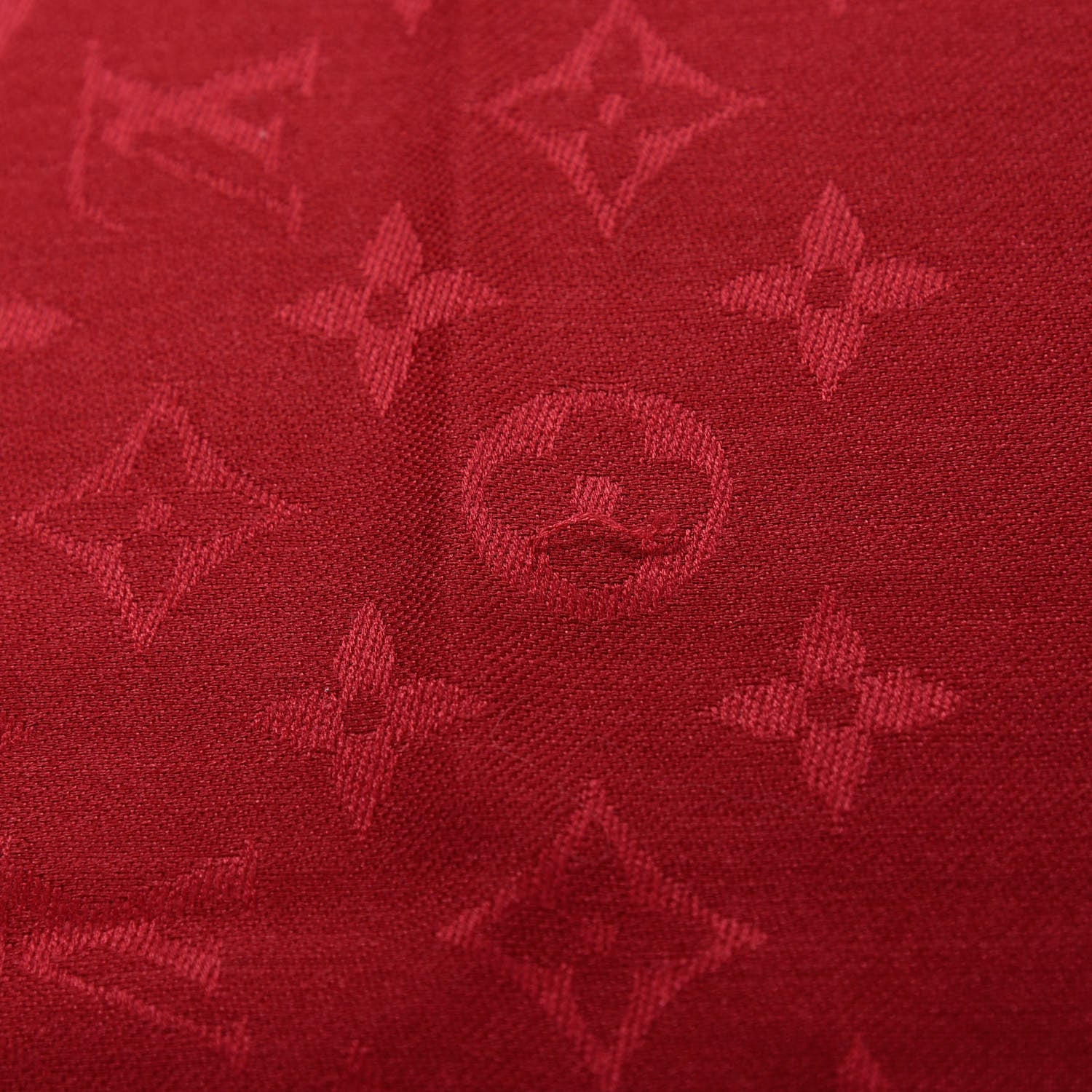 Louis Vuitton Silk Wool Monogram Shawl Pomme D'Amour 5 of 6