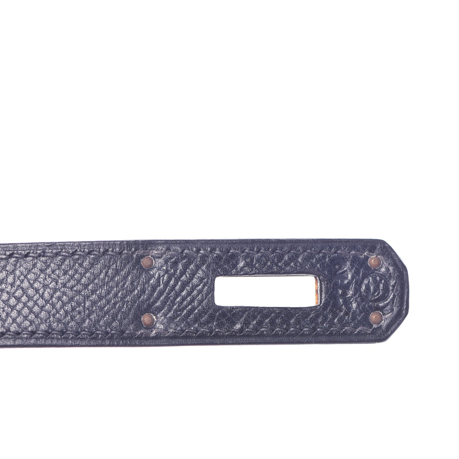 Hermes Courchevel Kelly Retourne 35 Bleu Marine 20 of 44