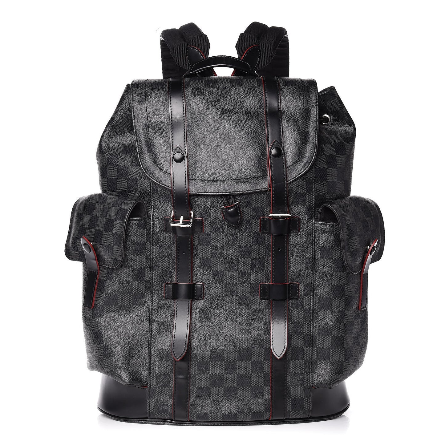 Damier Graphite Christopher PM Red