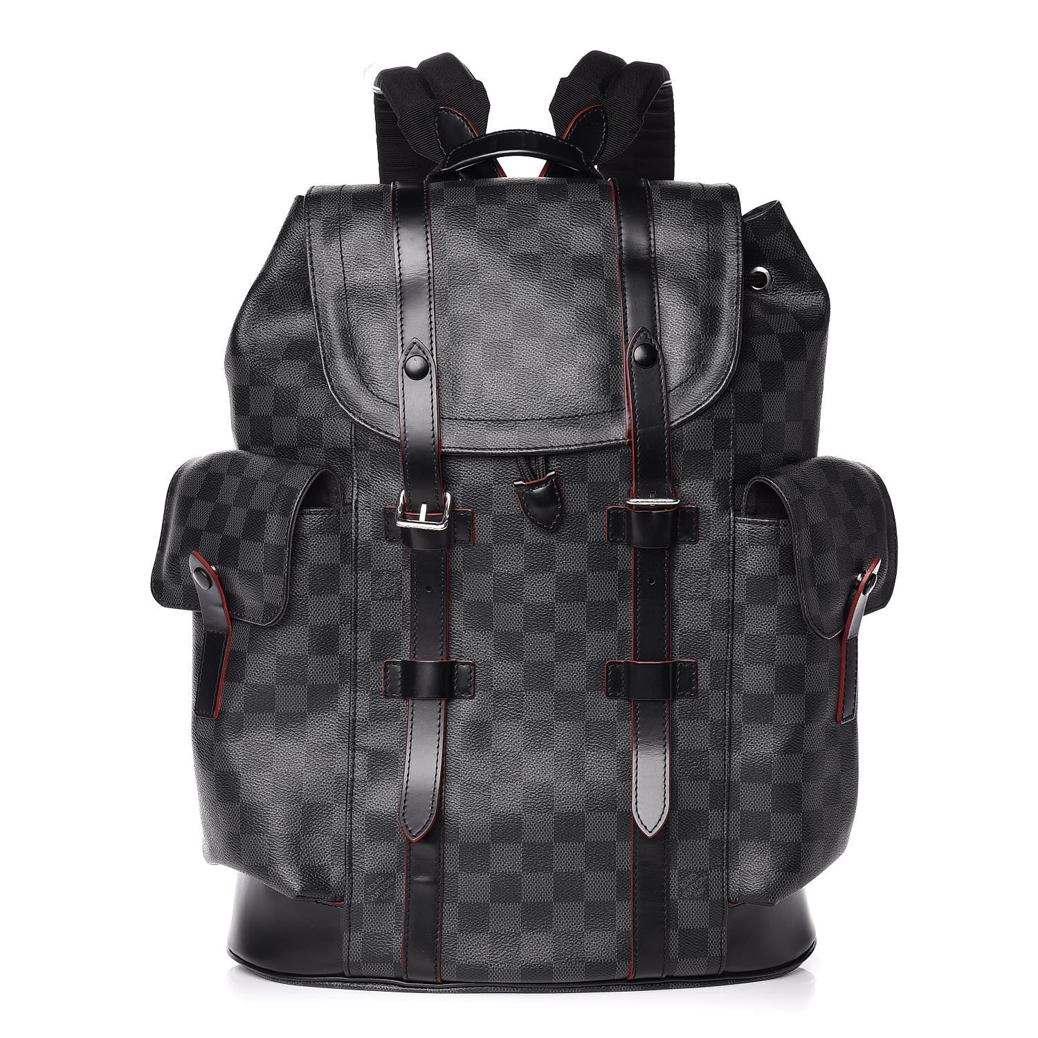 Louis Vuitton Damier Graphite Christopher PM Red 1 of 14