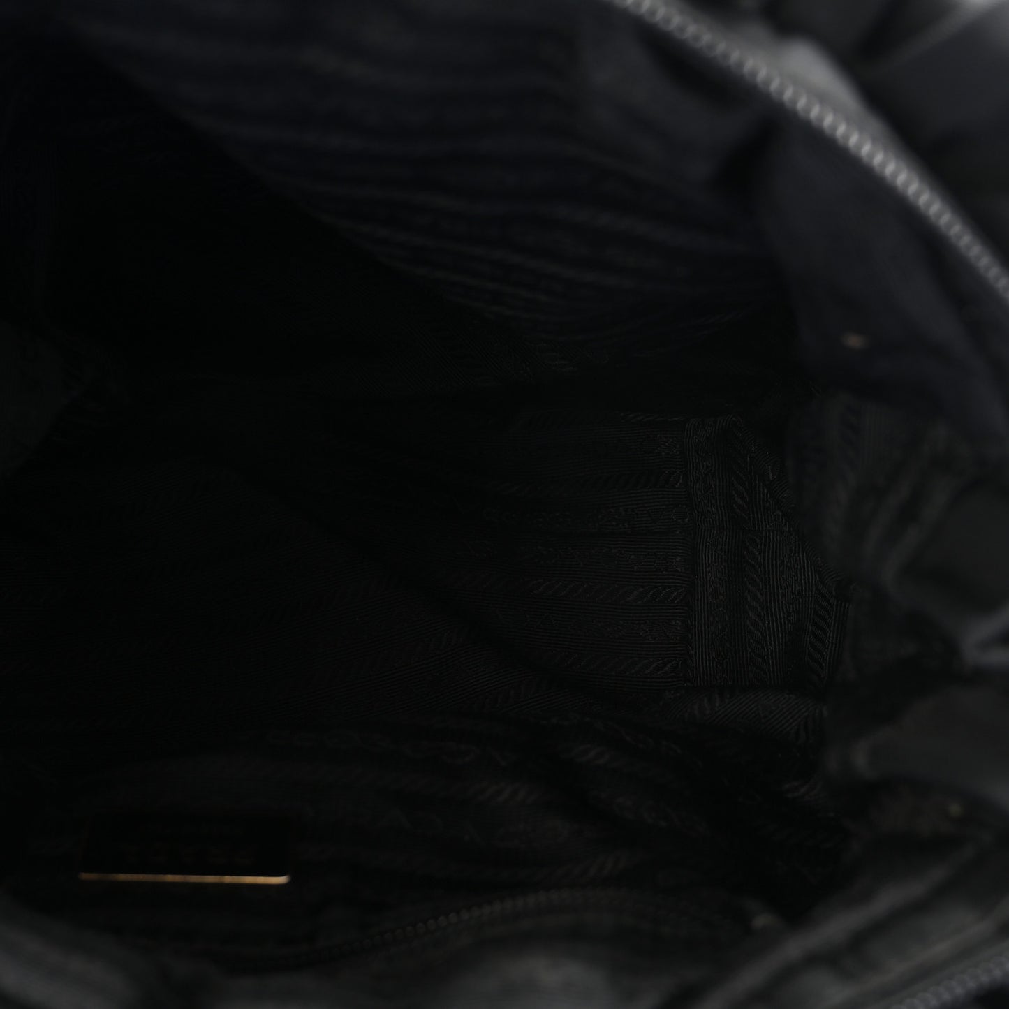 Tessuto Nylon Bow Shoulder Bag Black