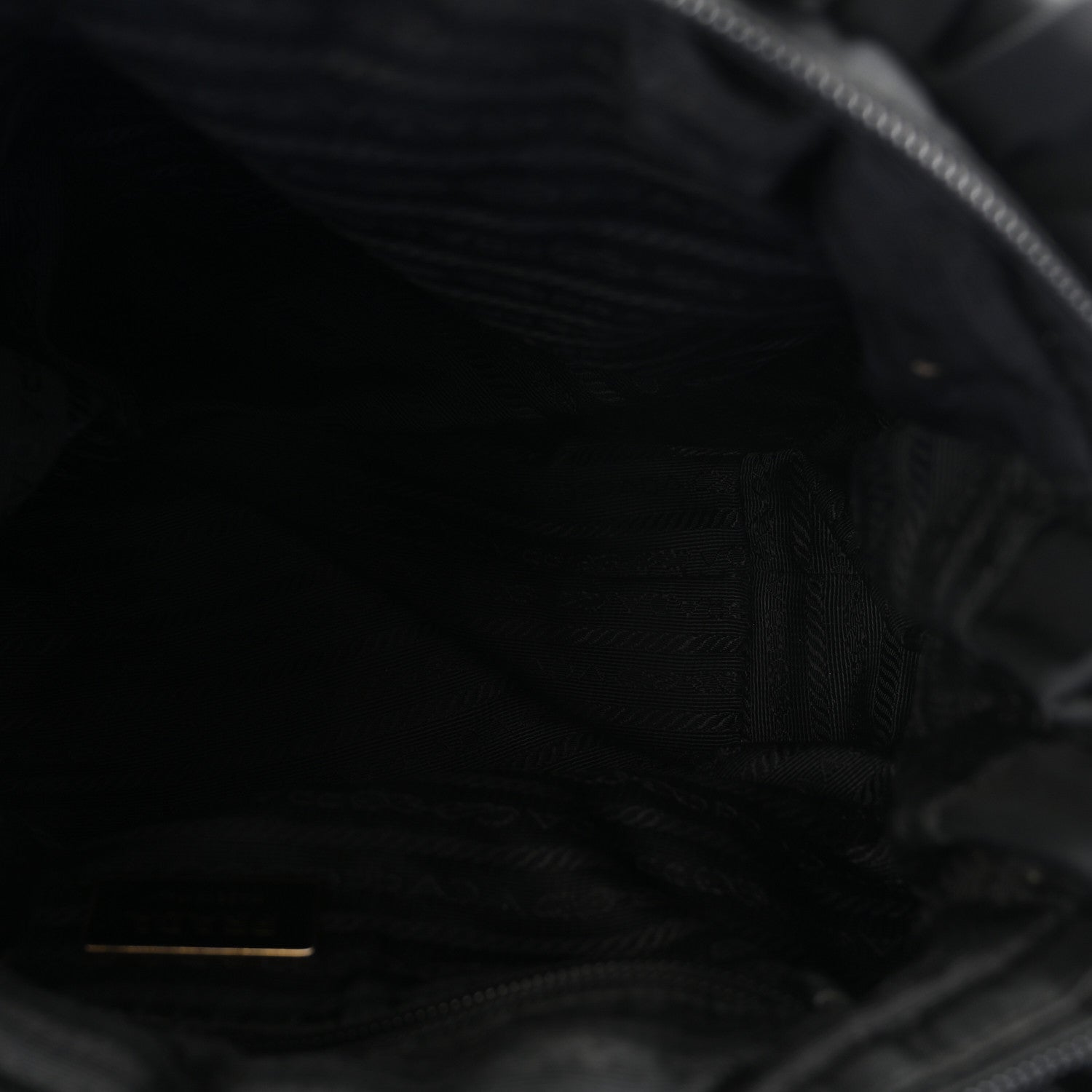 Prada Tessuto Nylon Bow Shoulder Bag Black 5 of 9