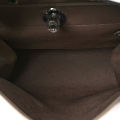 Hermes Toile Officier Vache Hunter Herbag Zip 39 MM Etoupe Bleu Indigo 6 of 12