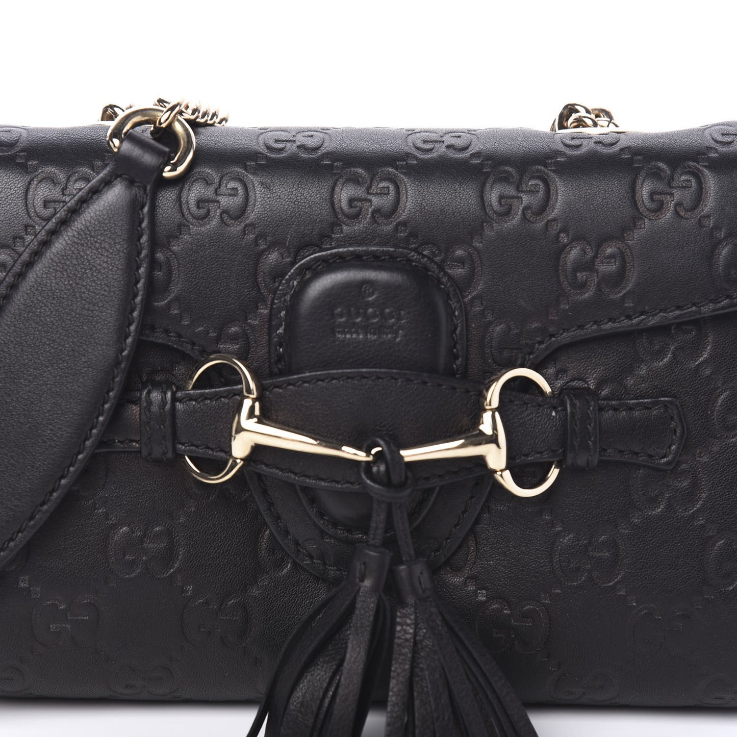 Guccissima Mini Emily Shoulder Bag Black