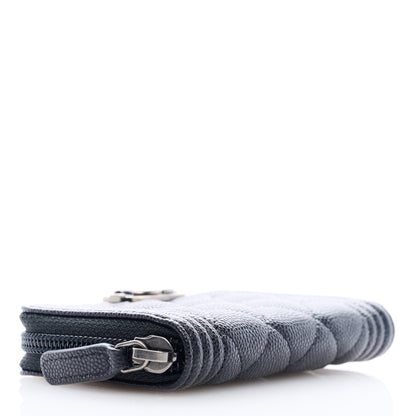 Chanel Caviar Quilted Boy Zip Around Coin Purse Wallet Black 4 of 7