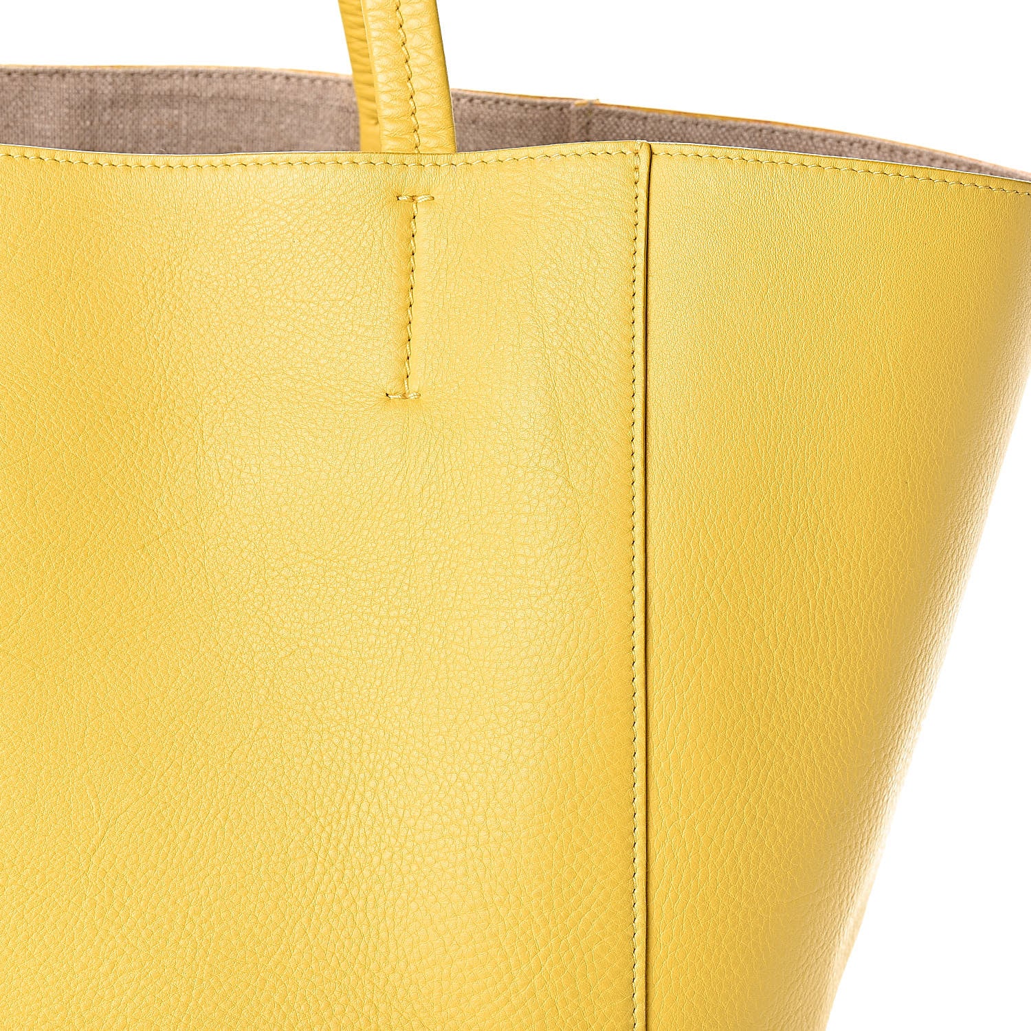 Celine Supple Calfskin Medium Horizontal Cabas Phantom Sun Yellow 8 of 12