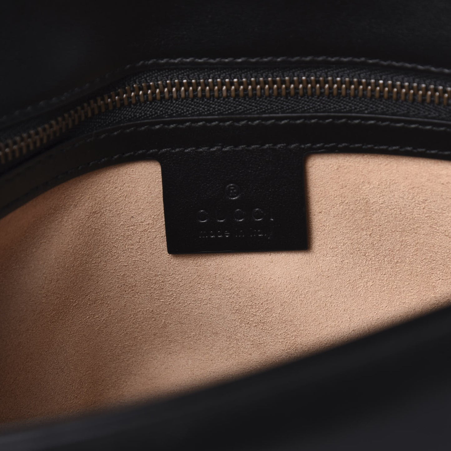 Calfskin Matelasse Small GG Marmont Shoulder Bag Black