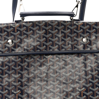 Goyard Goyardine Saint Leger Soft Briefcase Backpack Navy 7 of 12