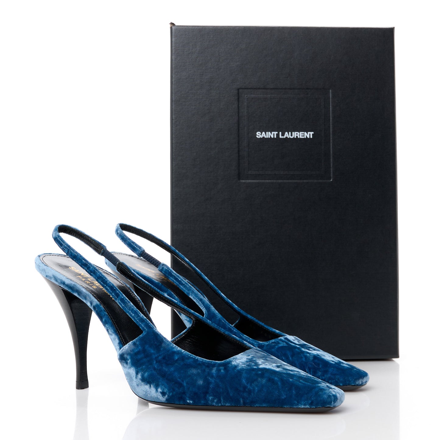 Velvet Tom 90 Dream Slingback Pumps 39 Denim