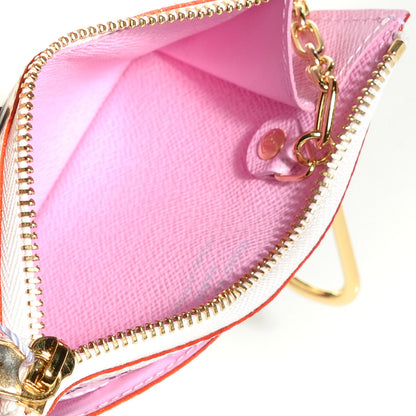 Louis Vuitton Monogram Multicolor Key Pouch White Litchi 6 of 8