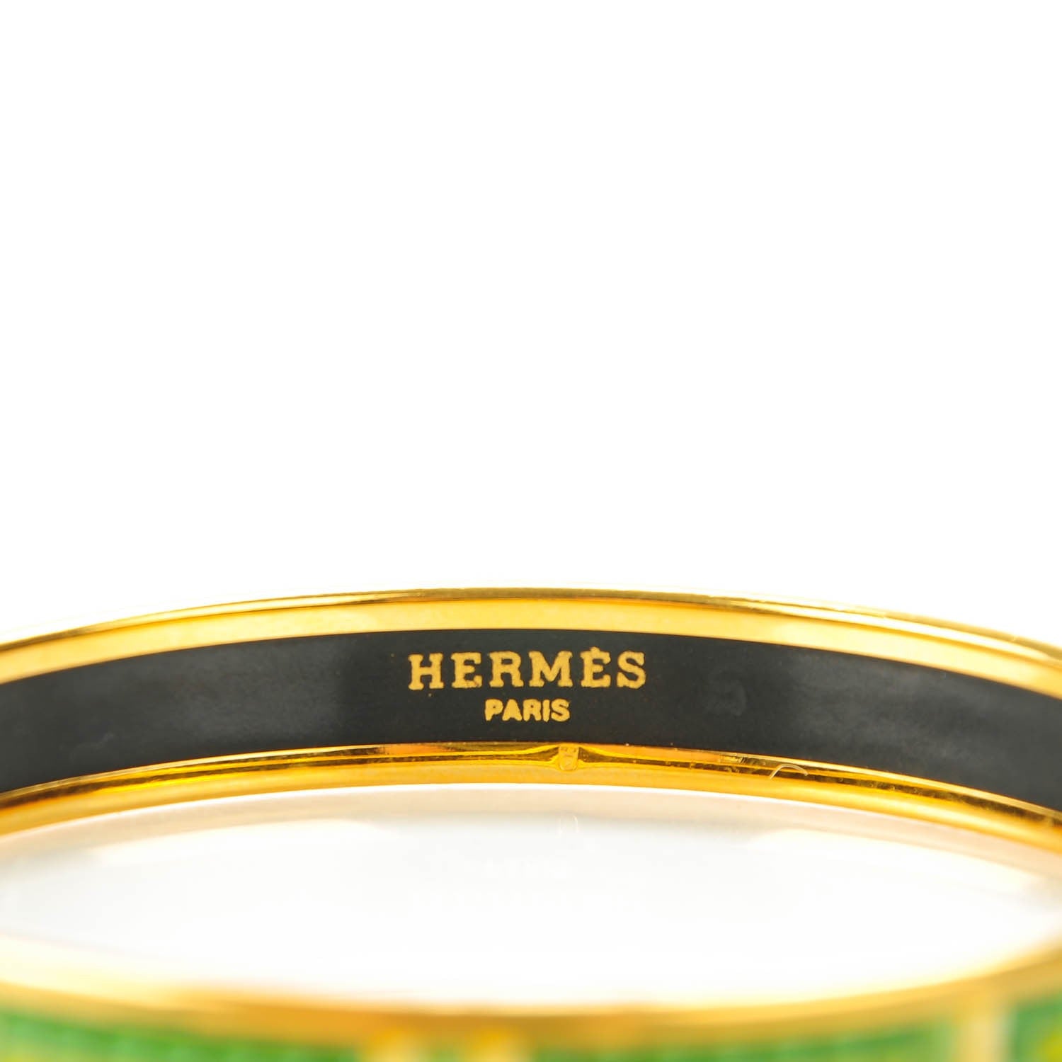 Hermes Enamel Printed Narrow Bracelet 65 4 of 5