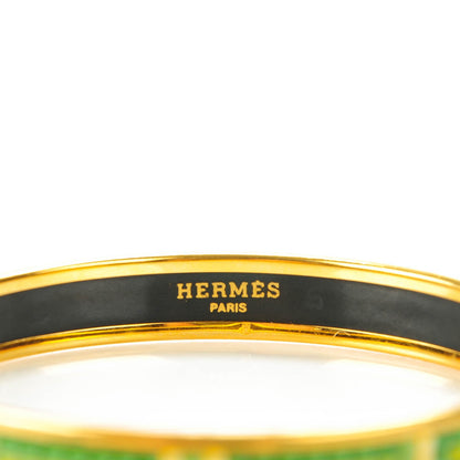 Hermes Enamel Printed Narrow Bracelet 65 4 of 5
