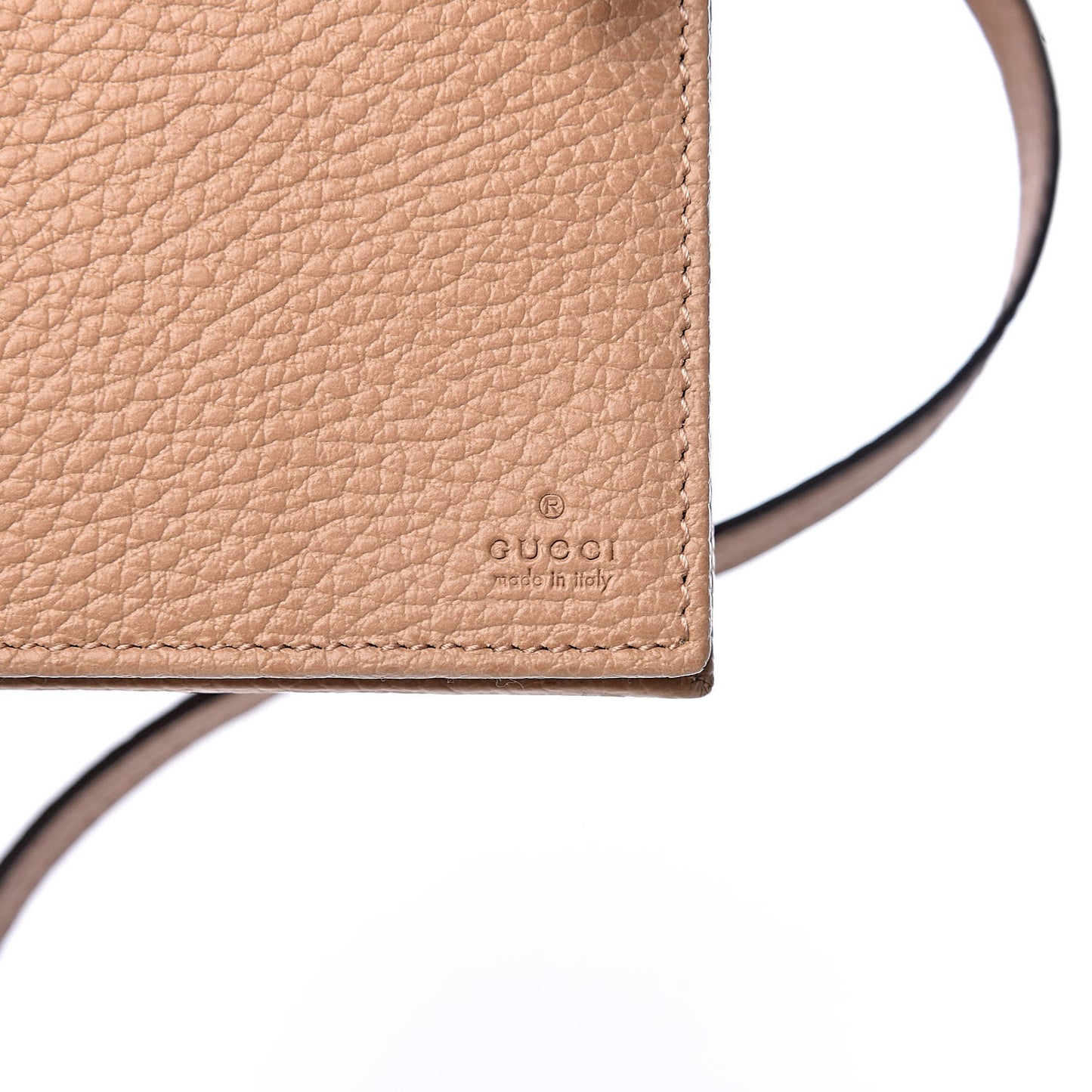 Dollar Calfskin Mini Swing Wallet Bag Camelia Mineral Blue