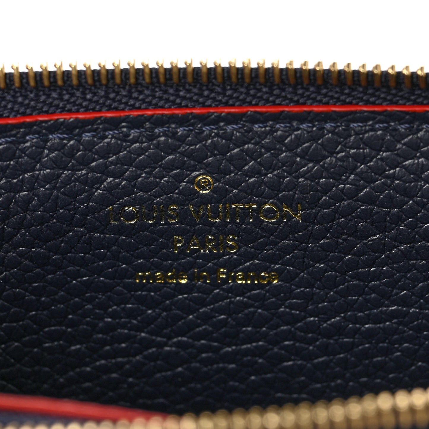 Empreinte Recto Verso Card Holder Marine Rouge