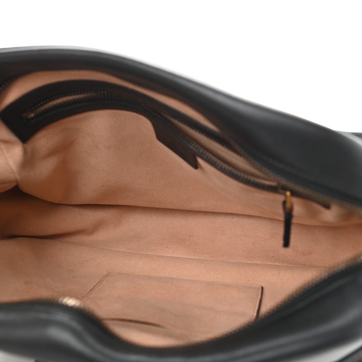Calfskin Matelasse Medium GG Marmont Chain Shoulder Bag Black