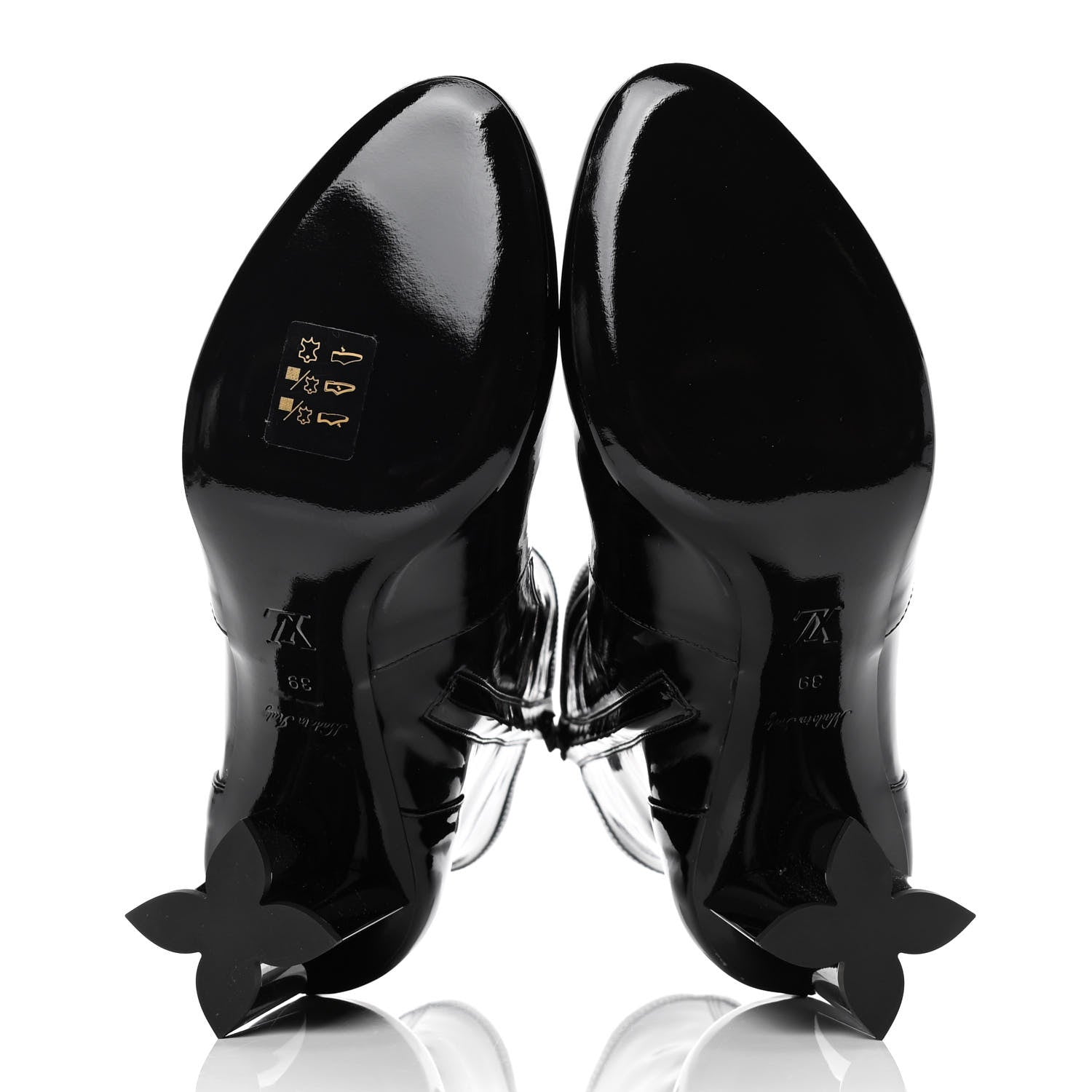 Louis Vuitton Patent Silhouette Ankle Boots 39 Black 4 of 5