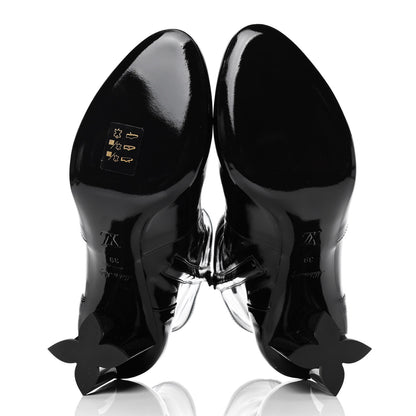 Louis Vuitton Patent Silhouette Ankle Boots 39 Black 4 of 5