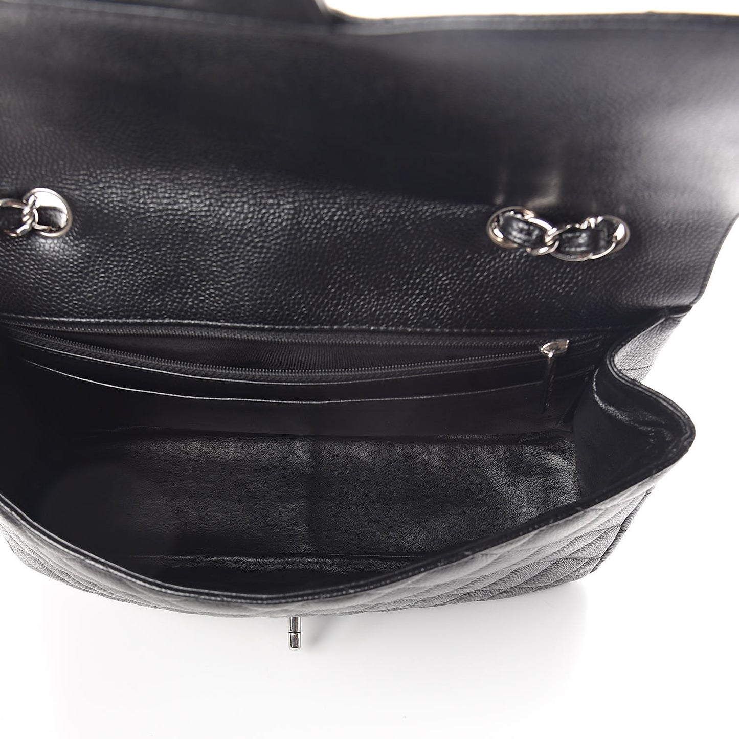 Caviar Quilted Jumbo Single Flap Black