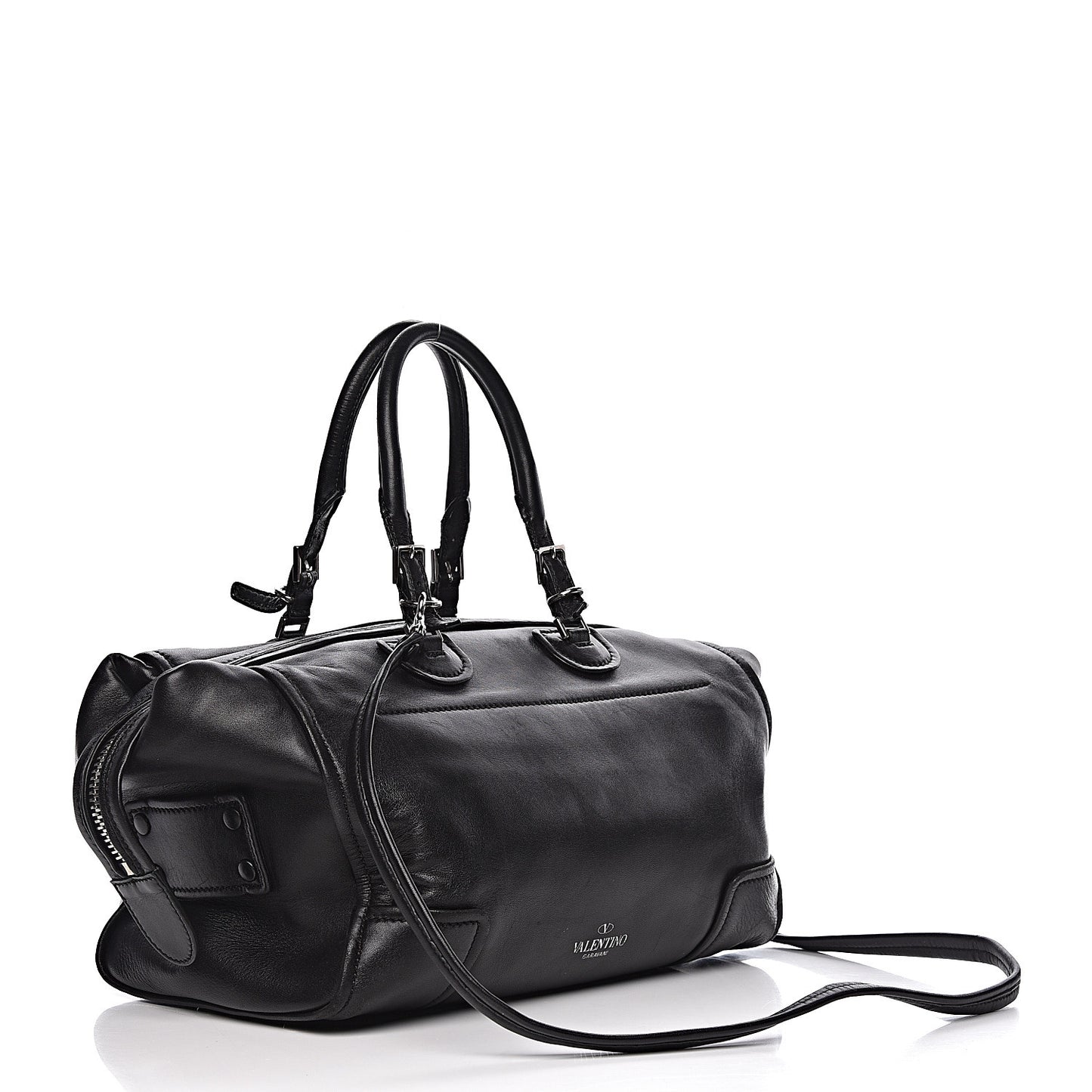 Nappa Boston Bag Black