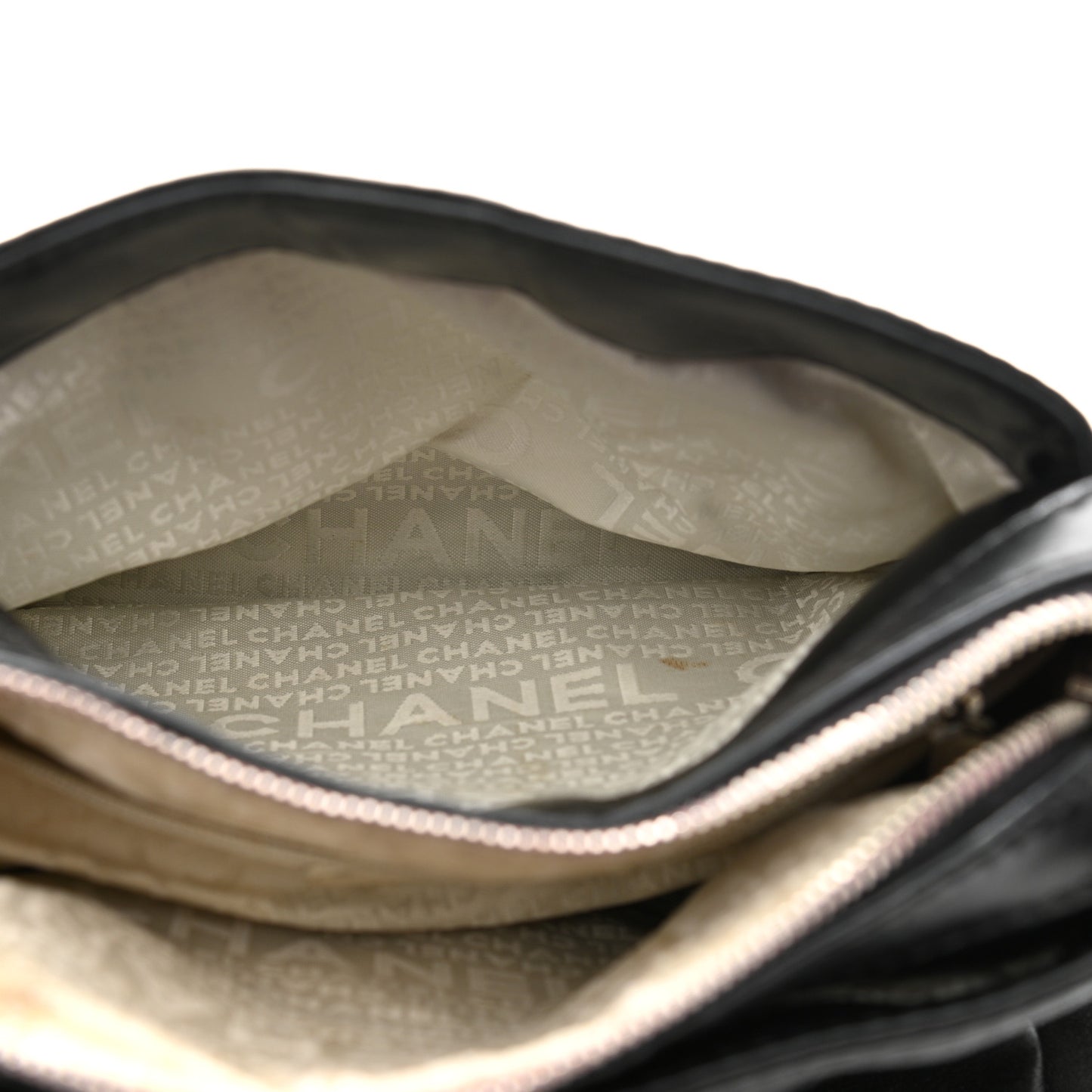 Lambskin Lax Accordion Hobo Black Pink