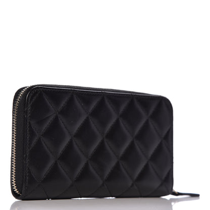 Chanel Lambskin Quilted Small Trendy CC Zip Around Wallet Black 3 of 8
