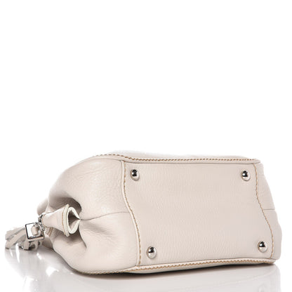 Chanel Calfskin Small Tassel Bowler White 4 of 13