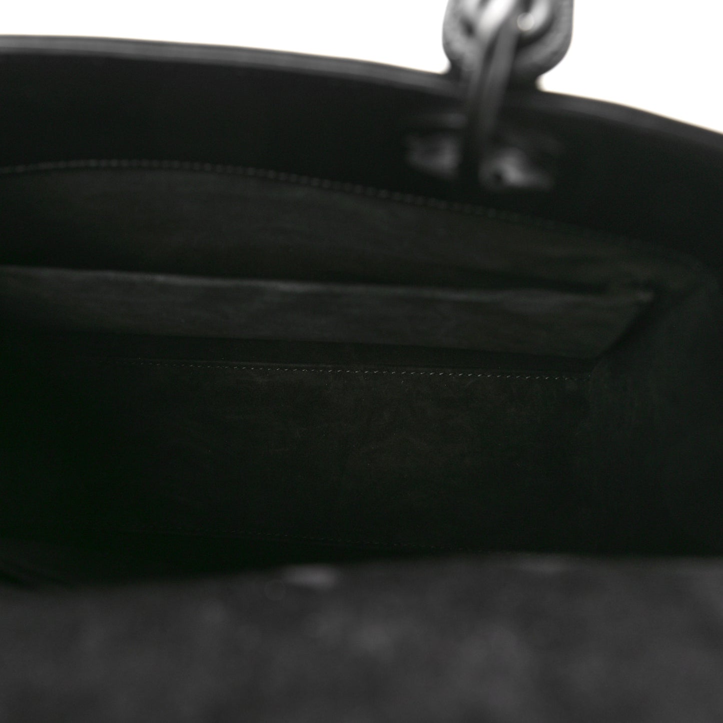 Calfskin Cannage Diamond Cannage Medium Lady Dior Black