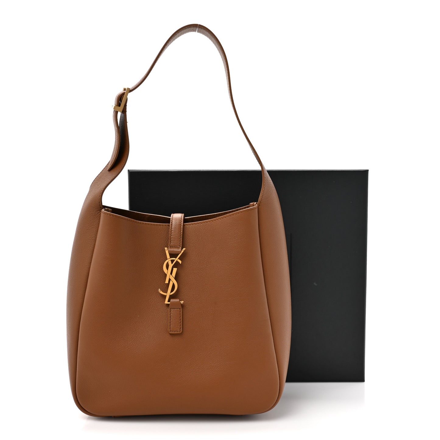 Grained Calfskin Small Le 5 A 7 Supple Hobo Fox