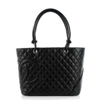 Chanel Calfskin Quilted Large Cambon Tote Black 1 of 8