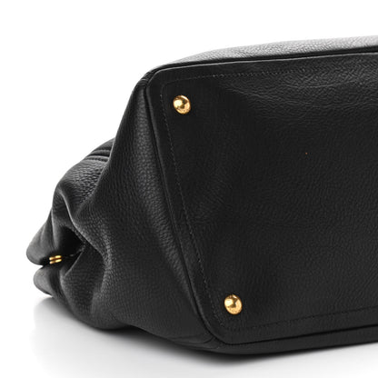 Prada Vitello Daino Tote Black 7 of 8