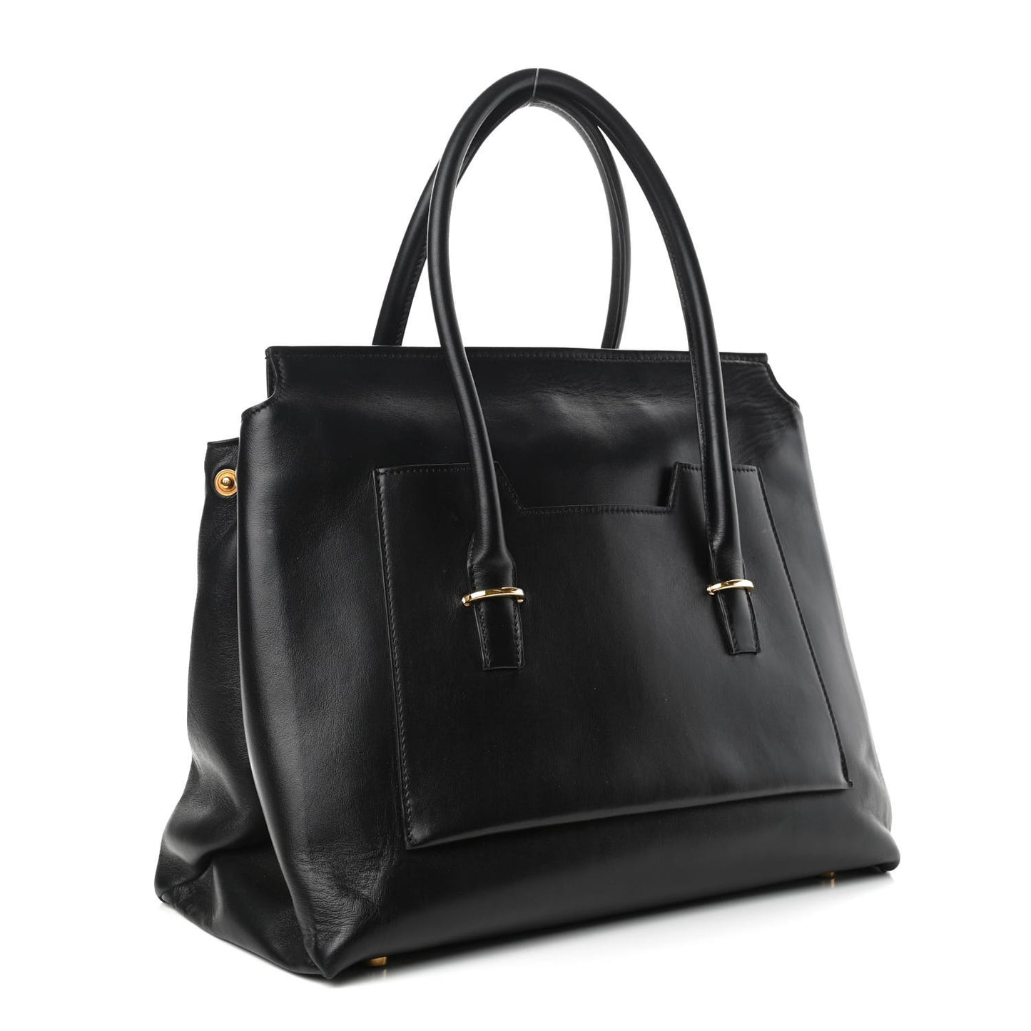 Smooth Calfskin Medium Icon Bag Black