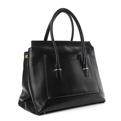 Tom Ford Smooth Calfskin Medium Icon Bag Black 3 of 8