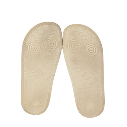 Gucci Suede Perforated Horsebit Slide Sandals 36 Ivory 6 of 6
