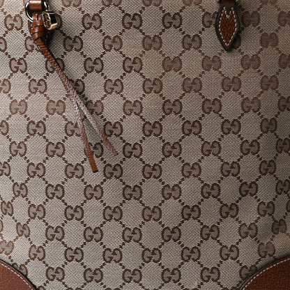 Gucci Monogram Medium Bree Zippered Tote Beige Tabacco 8 of 13