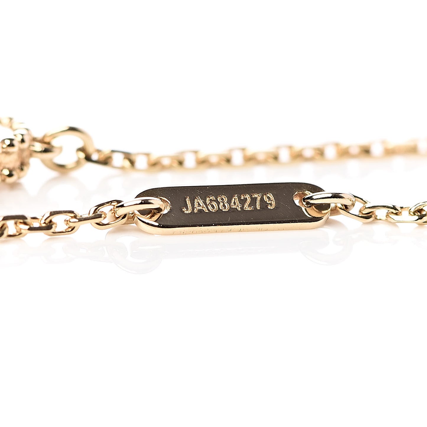 18K Yellow Gold Mother of Pearl Sweet Alhambra Bracelet