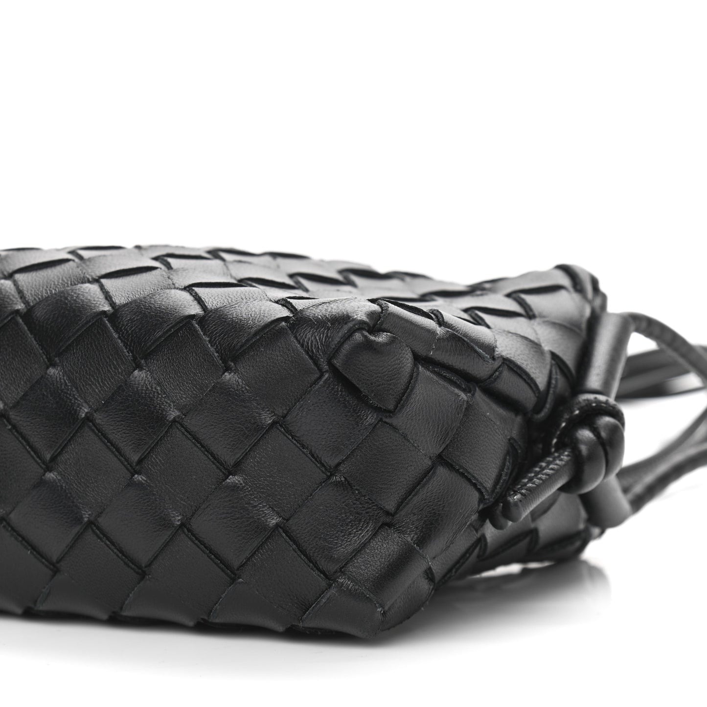Nappa Intrecciato Mini Loop Camera Bag Black