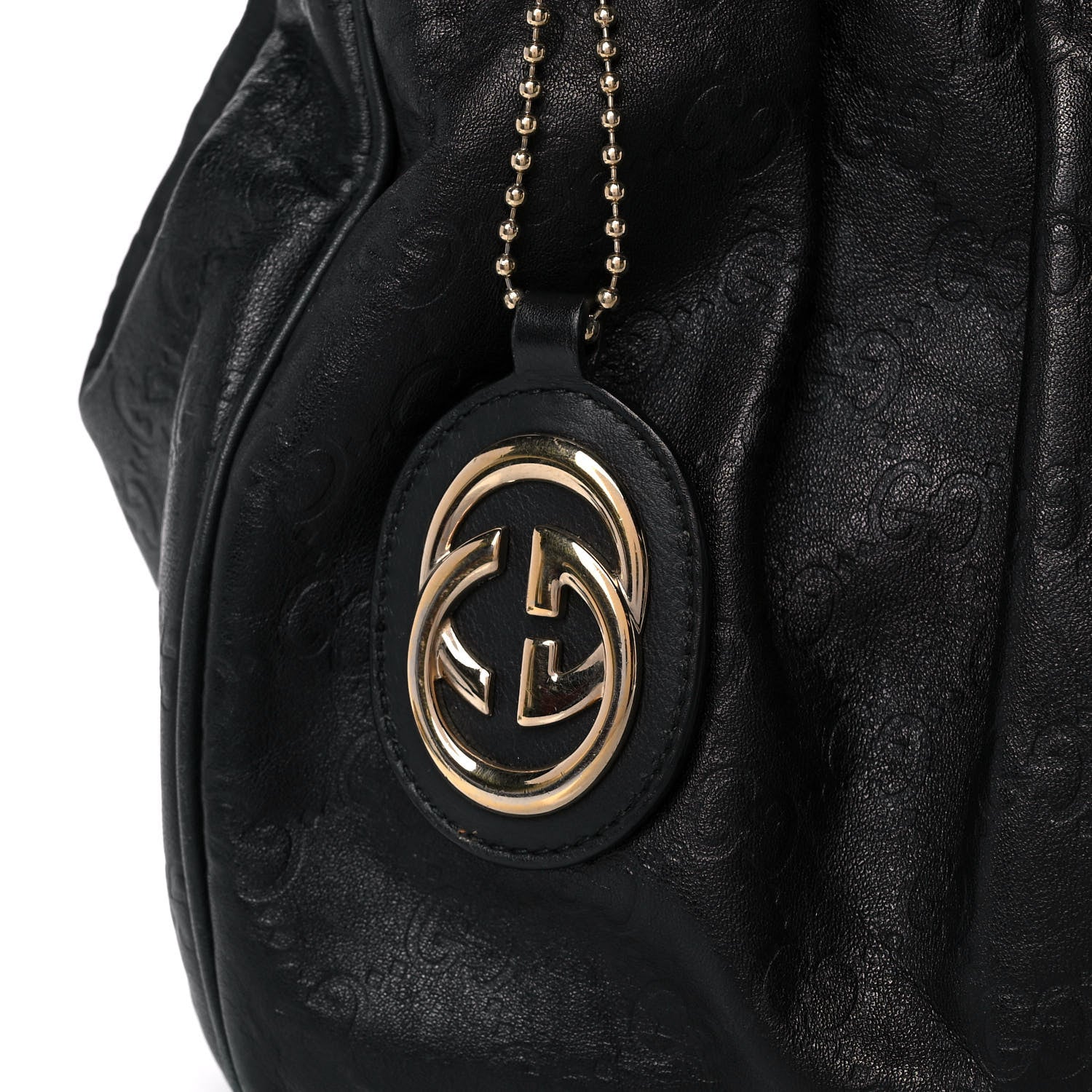 Gucci Guccissima Medium Sukey Tote Black 9 of 13