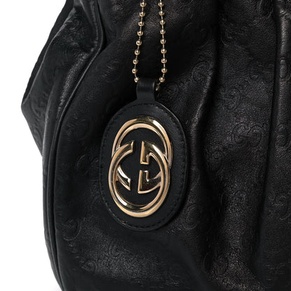 Gucci Guccissima Medium Sukey Tote Black 9 of 13