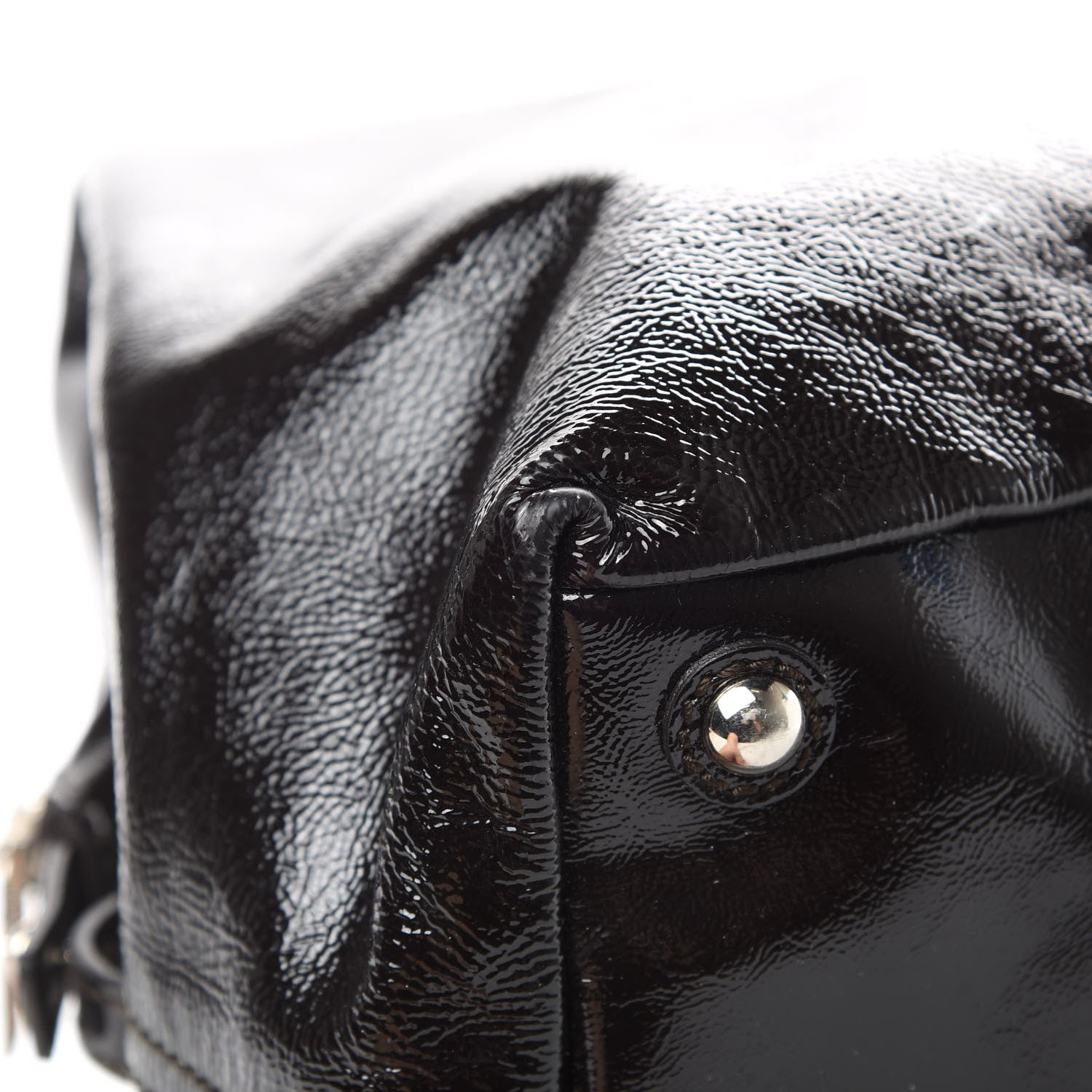 Saint Laurent Textured Patent Medium Easy Y Bag Brown 9 of 18