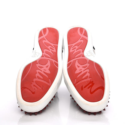 Christian Louboutin Calfskin Patent Spikes Flat Mens Sneakers 44 Multicolor 5 of 10