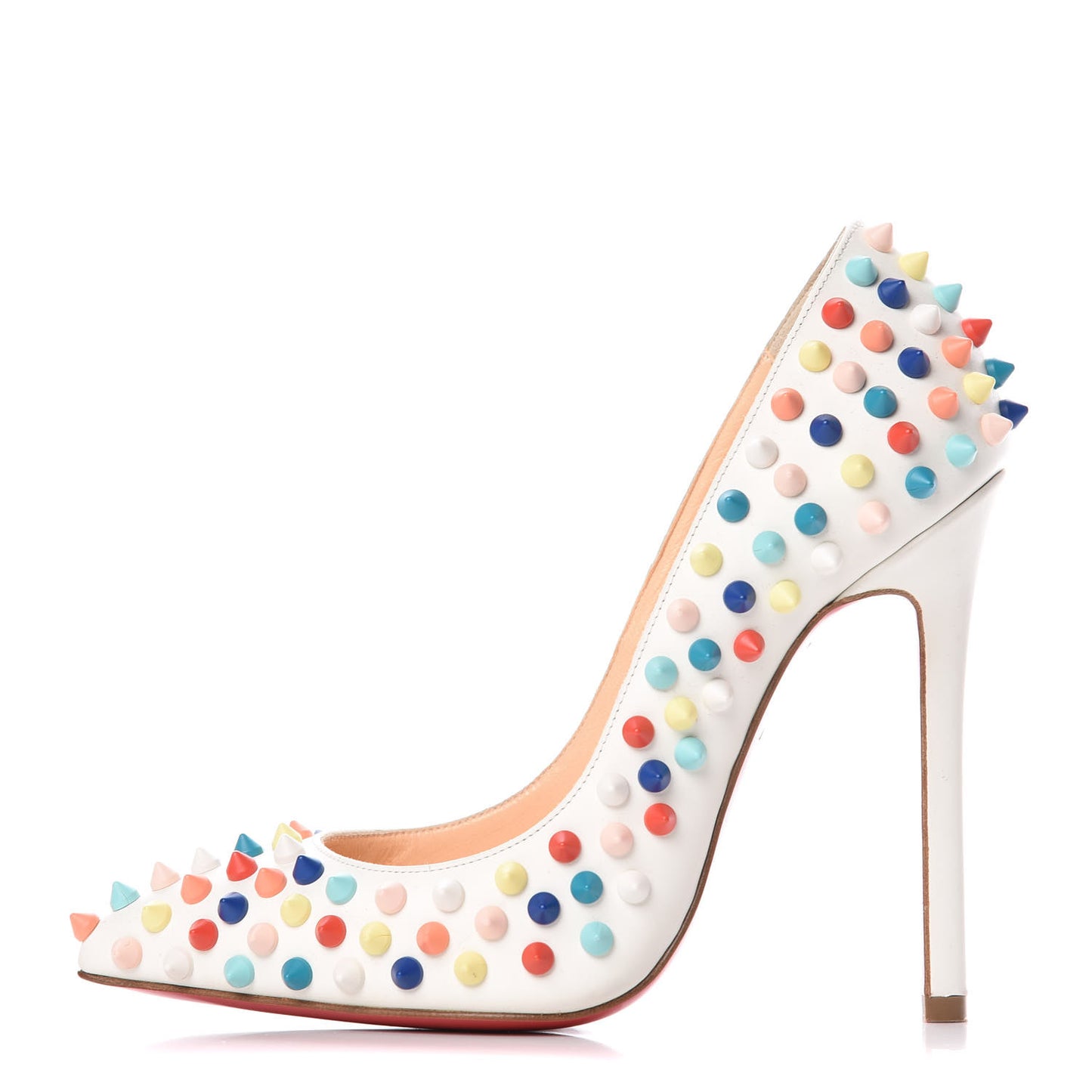Gomme Pigalle Spikes 120 Pumps 35 White Multicolor