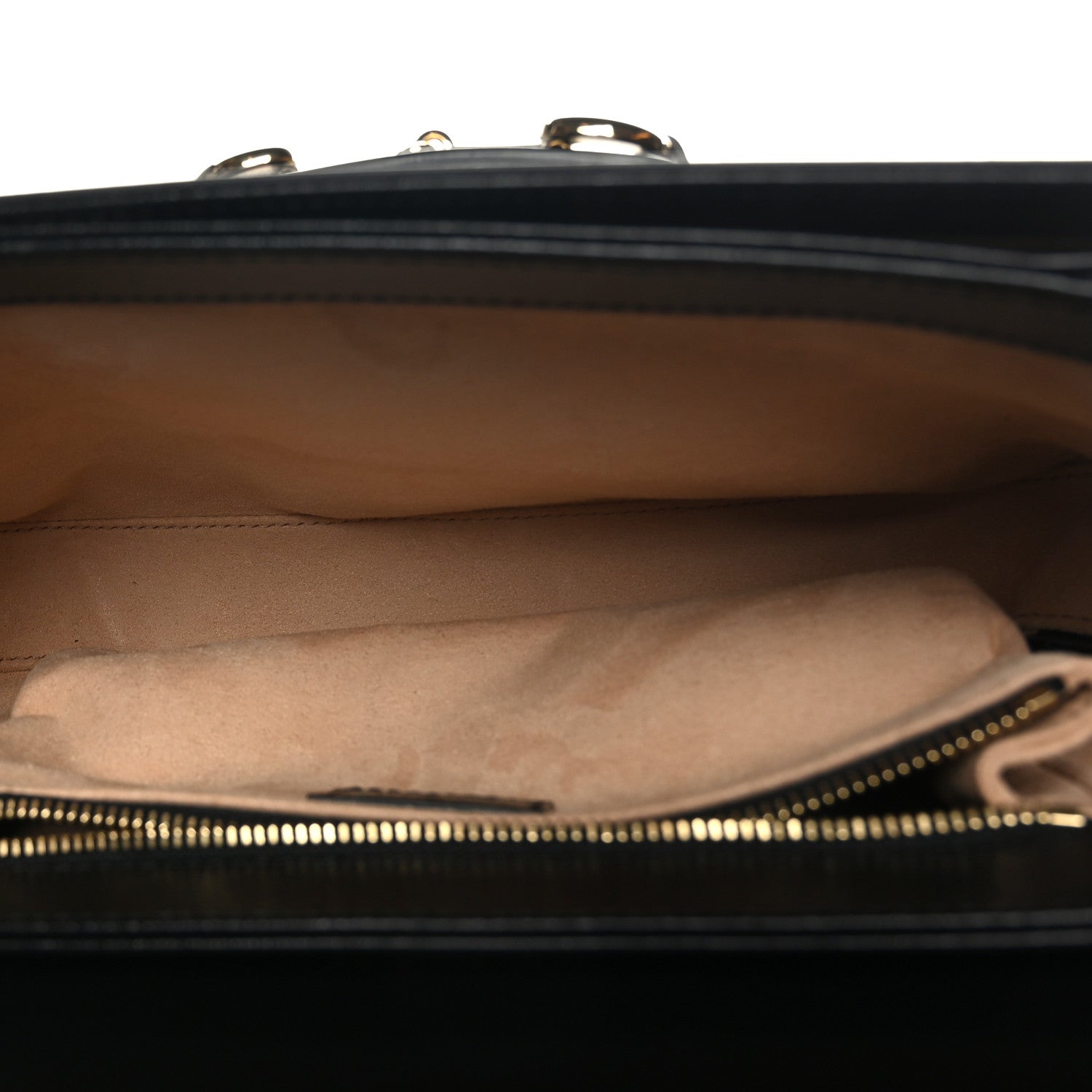 Gucci Azalea Calfskin Horsebit 1955 Shoulder Bag Black 5 of 9