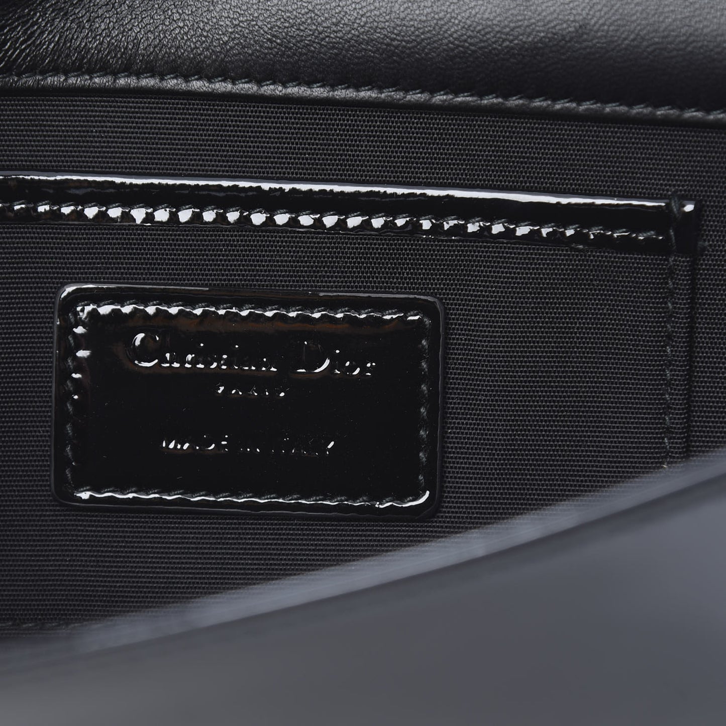 Patent Cannage Lady Dior Convertible Clutch Black