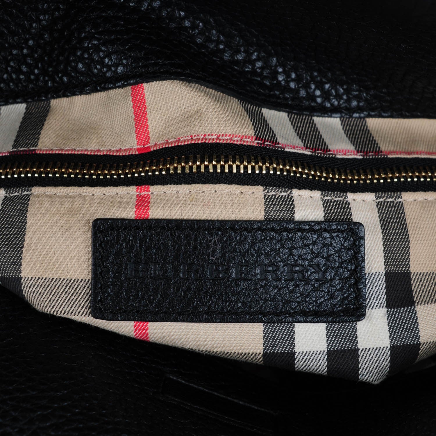 Burberry London Grainy Calfskin Medium Baynard Tote Black 6 of 11